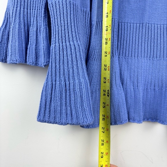 Women’s Vintage Open Cardigan Sweater Jacket Ruffle Bell Sleeves Small P NWT New - Picture 5 of 8